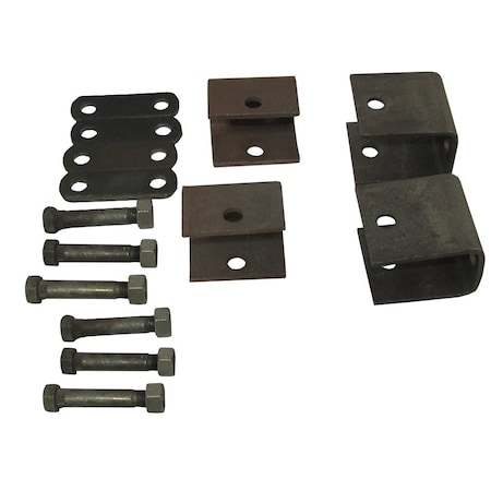 Aftermarket Leaf Spring Hanger Kit for Double Eye Springs Trailer Single Axle 3500lb TLU31-0005